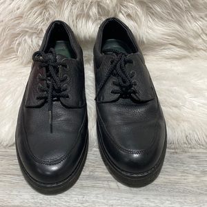 Rockport vintage black leather walking shoe size 10 made in Hungary